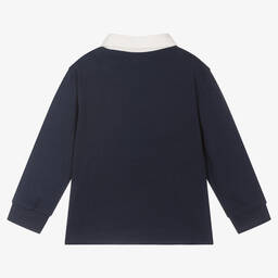 مايورال-توب رغبي أطفال ولادي قطن جيرسي لون كحلي وأزرق | Childrensalon Outlet