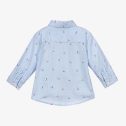 Mayoral-Голубая хлопковая рубашка для мальчиков | Childrensalon Outlet