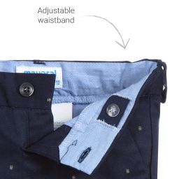 Mayoral-Boys Blue Cotton Shorts | Childrensalon Outlet