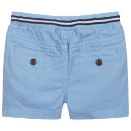 Mayoral-Boys Blue Cotton Shorts | Childrensalon Outlet