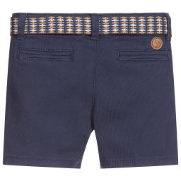 Mayoral-Boys Blue Cotton Shorts | Childrensalon Outlet