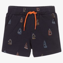 مايورال-شورت مزيج قطن جيرسي لون كحلي أطفال ولادي | Childrensalon Outlet