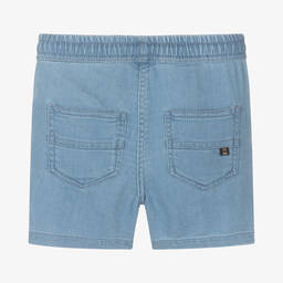 مايورال-شورت أطفال ولادي قطن تويل لون أزرق | Childrensalon Outlet