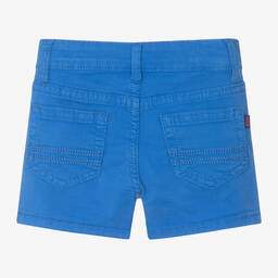Mayoral-Boys Blue Cotton Shorts | Childrensalon Outlet