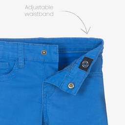 Mayoral-Boys Blue Cotton Shorts | Childrensalon Outlet