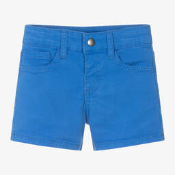 Mayoral-Boys Blue Cotton Shorts | Childrensalon Outlet