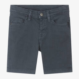 Mayoral-Boys Blue Cotton Shorts | Childrensalon Outlet