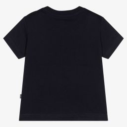 Mayoral-Синяя хлопковая футболка для мальчиков | Childrensalon Outlet