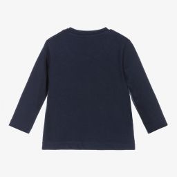 Mayoral-Boys Blue Cotton Top | Childrensalon Outlet