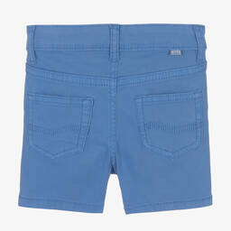 Mayoral-Синие шорты из хлопкового твила | Childrensalon Outlet