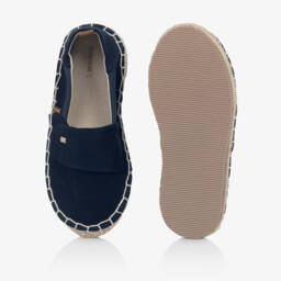 Mayoral-Boys Blue Cotton Velcro Espadrilles | Childrensalon Outlet