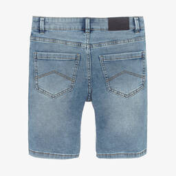 Mayoral-Голубые джинсовые шорты-бермуды | Childrensalon Outlet