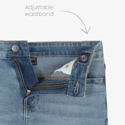 Mayoral-Голубые джинсовые шорты-бермуды | Childrensalon Outlet