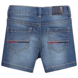Mayoral-Boys Blue Denim Boat Shorts | Childrensalon Outlet
