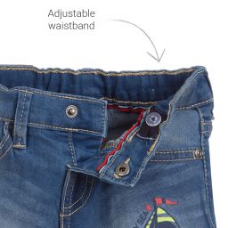 Mayoral-Boys Blue Denim Boat Shorts | Childrensalon Outlet