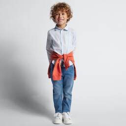 Mayoral-Boys Blue Denim Jeans | Childrensalon Outlet