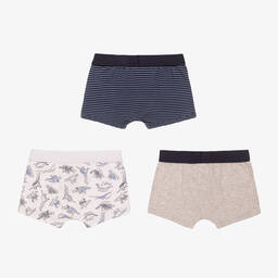 مايورال-شورت بوكسر قطن جيرسي لون كحلي ورمادي (عدد 3) | Childrensalon Outlet