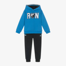 Mayoral-Boys Blue Jersey Jog Set | Childrensalon Outlet