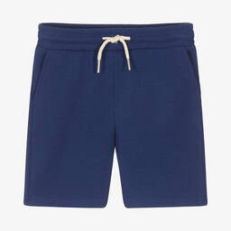 مايورال-شورت قطن جيرسي لون أزرق للأولاد | Childrensalon Outlet