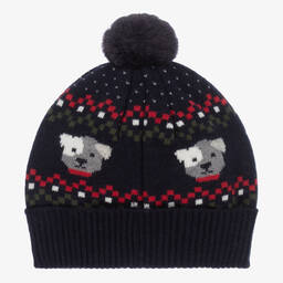 Mayoral-Синяя вязаная шапка и шарф | Childrensalon Outlet