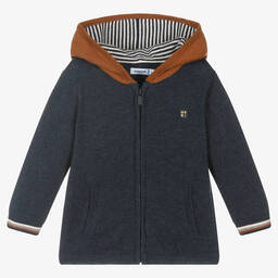 Mayoral-Синий вязаный топ на молнии для мальчиков | Childrensalon Outlet
