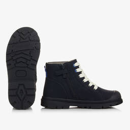 مايورال-بوت بكاحل عالي وأربطة جلد صناعي لون كحلي | Childrensalon Outlet