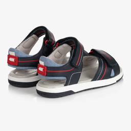 مايورال-صندل جلد وجيرسي لون كحلي للأولاد | Childrensalon Outlet