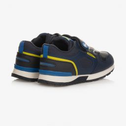 Mayoral-Boys Blue Leather Trainers | Childrensalon Outlet