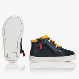 Mayoral-Синие кожаные кроссовки | Childrensalon Outlet