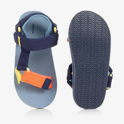 Mayoral-Boys Blue & Orange Strap Sandals | Childrensalon Outlet