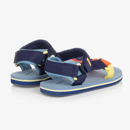 Mayoral-Boys Blue & Orange Strap Sandals | Childrensalon Outlet