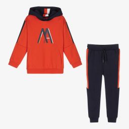 Mayoral-Boys Blue & Orange Tracksuit | Childrensalon Outlet