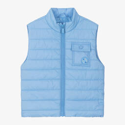 Mayoral-Boys Blue Padded Gilet | Childrensalon Outlet