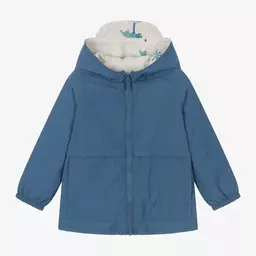 Mayoral-Boys Blue Reversible Windbreaker Coat | Childrensalon Outlet