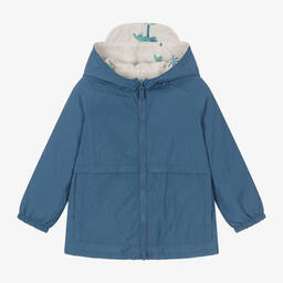 Mayoral-Boys Blue Reversible Windbreaker Coat | Childrensalon Outlet