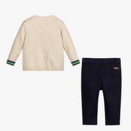 Mayoral-Топ с роботом и синие брюки для мальчиков | Childrensalon Outlet