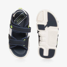 Mayoral-Boys Blue Velcro Sandals | Childrensalon Outlet