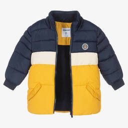 Mayoral-Сине-желтый пуховик для мальчиков | Childrensalon Outlet