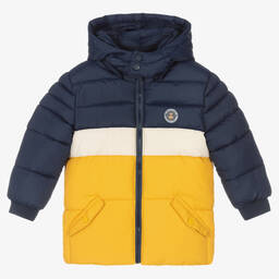Blue and discount yellow coat