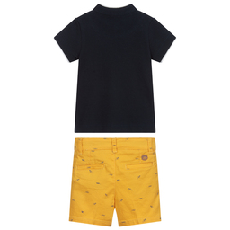 Mayoral-Синий топ и желтые шорты для мальчиков | Childrensalon Outlet