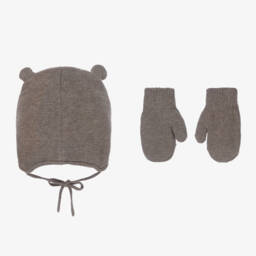 Mayoral-Boys Brown Bear Knit Set | Childrensalon Outlet