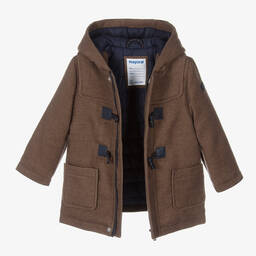 Mayoral-Boys Brown Duffle Coat | Childrensalon Outlet