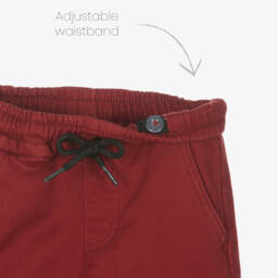 Mayoral-Boys Burgundy Cotton Joggers | Childrensalon Outlet