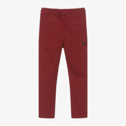 Mayoral-Boys Burgundy Cotton Joggers | Childrensalon Outlet