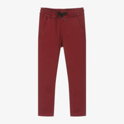 Mayoral-Boys Burgundy Cotton Joggers | Childrensalon Outlet
