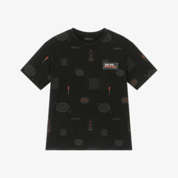 Mayoral Нукутаваке-Футболка с графическим принтом для мальчиков в угольном цвете | Childrensalon Outlet