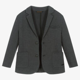 Mayoral-Boys Charcoal Jersey Jacket | Childrensalon Outlet