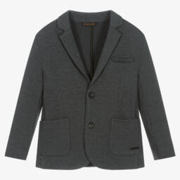Mayoral-Boys Charcoal Jersey Jacket | Childrensalon Outlet