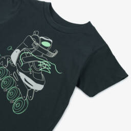 Mayoral-Футболка для мальчиков с роликовыми коньками угольного цвета | Childrensalon Outlet