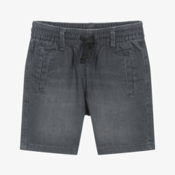 Mayoral-Boys Charcoal Stretch Denim Shorts | Childrensalon Outlet
